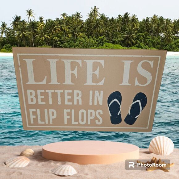 Life‎ is Better in Flip Flops 6x10 Sign - Picture 1 of 1